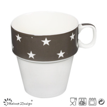 Osso novo empilhável China de cinco estrelas Caneca